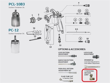 “L” Rotating Air Hose Joint